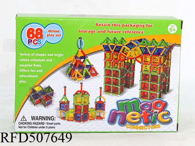 MAGNETIC STEREOSCOPIC 3D BUILDING BLOCKS