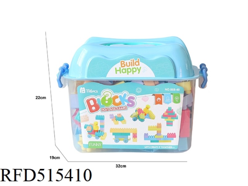 PUZZLE BUILDING BLOCKS 116PCS