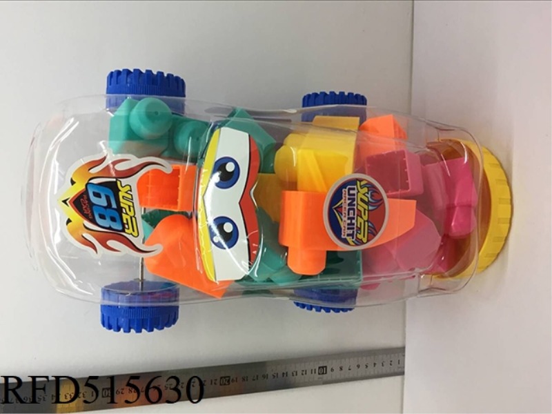 PUZZLE SOFT GLUE BUILDING BLOCKS 24PCS