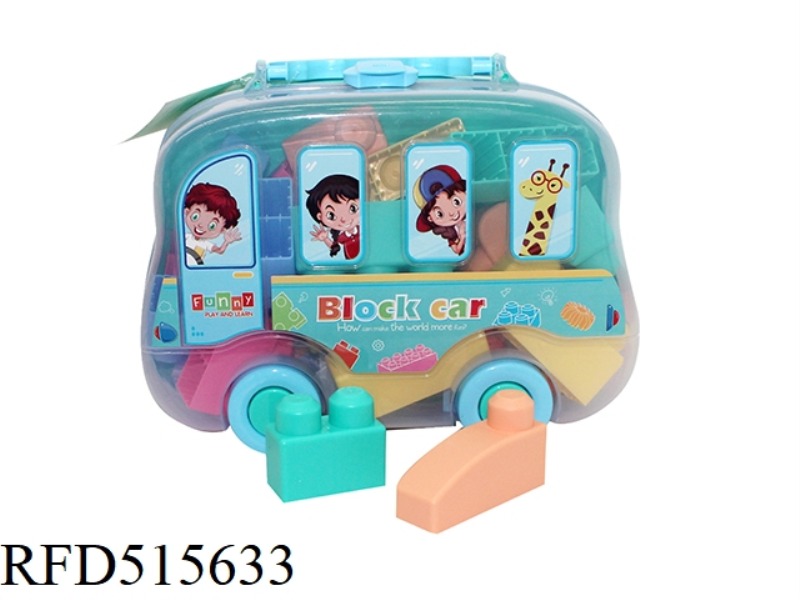 PUZZLE SOFT GLUE BUILDING BLOCKS 30PCS