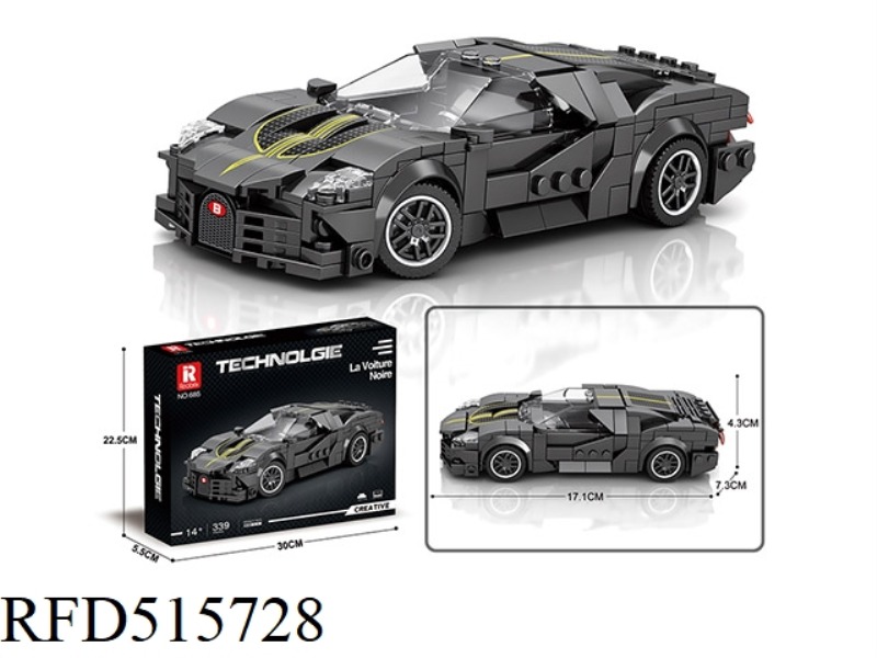 LA VOITURE NOIRE (BUGATTI) STATIC VERSION (339PCS)