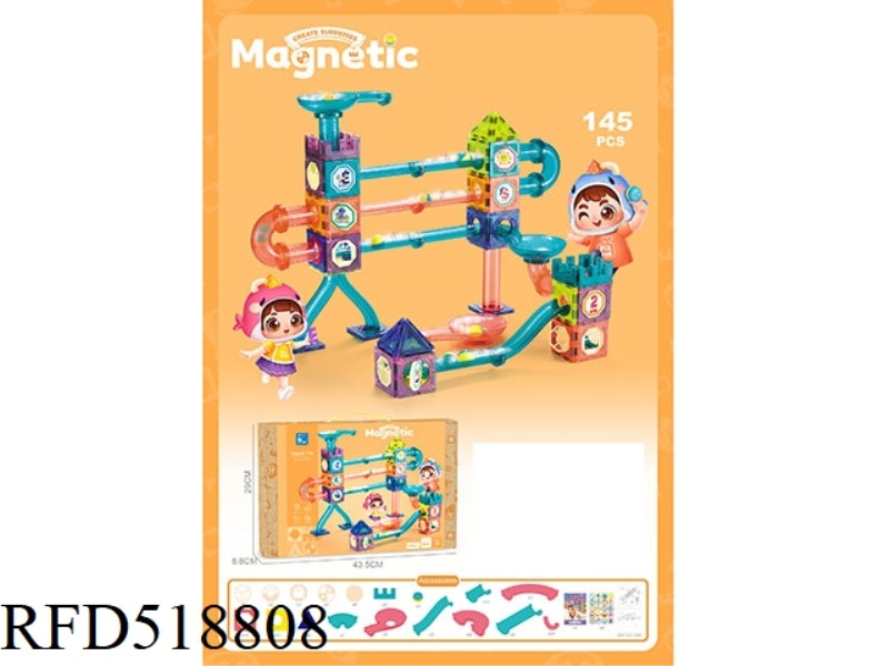 TWIN TOWER CASTLE (145PCS) MAGNETIC CHIP BUILDING BLOCKS