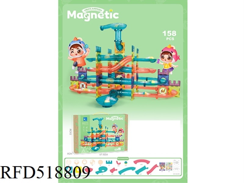 WOLONG (158PCS) MAGNETIC CHIP BUILDING BLOCKS