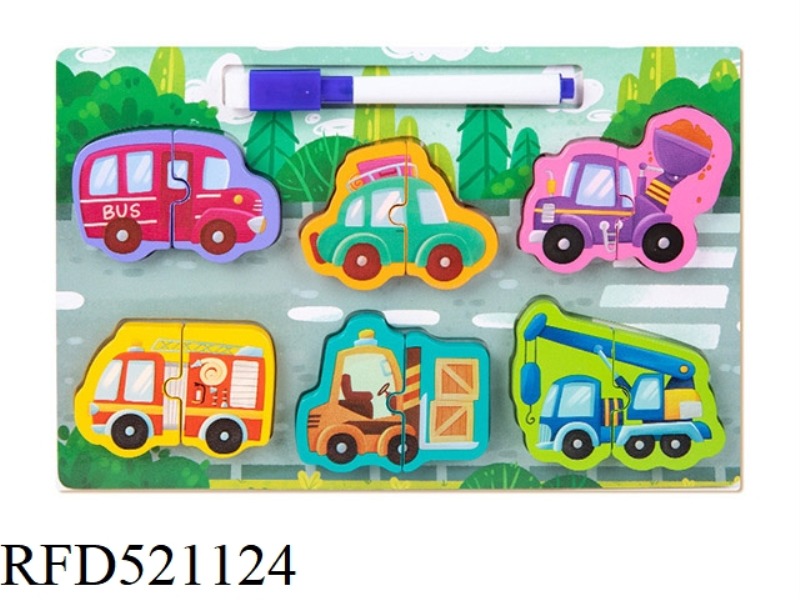 TWO-IN-ONE WOODEN JIGSAW PUZZLE