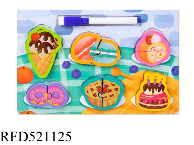 TWO-IN-ONE WOODEN JIGSAW PUZZLE