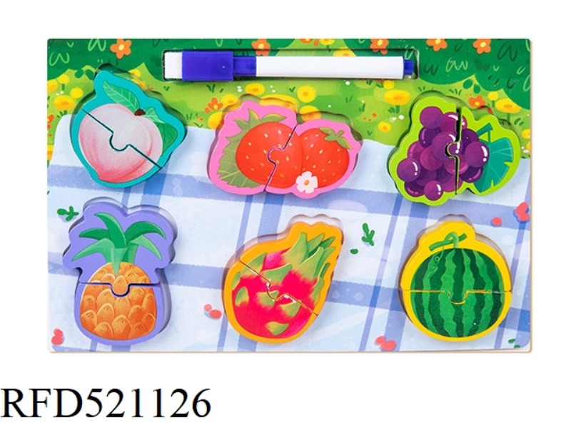 TWO-IN-ONE WOODEN JIGSAW PUZZLE