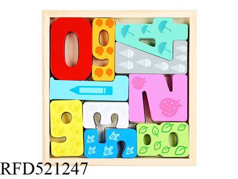 WOODEN THREE-DIMENSIONAL JIGSAW PUZZLE STACKED MUSIC TWO-IN-ONE-NUMBER