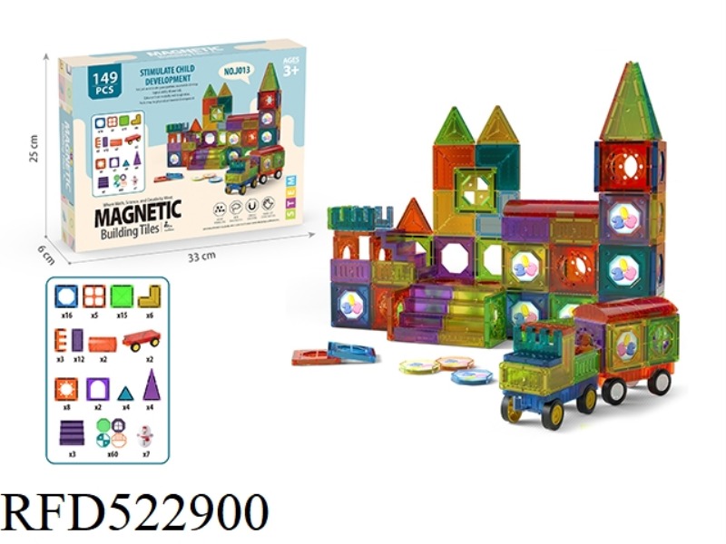 MAGNETIC PIECE BUILDING BLOCK TOY 149PCS