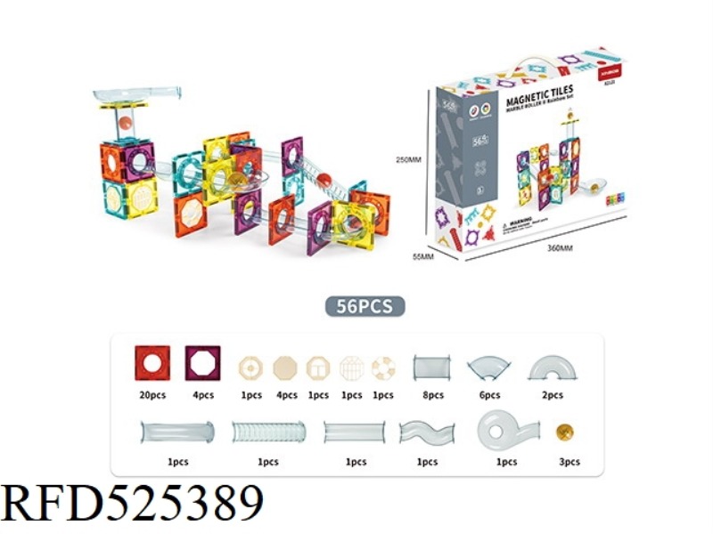 REGULAR COLOR WINDOW MAGNETIC SLIDE 56PCS