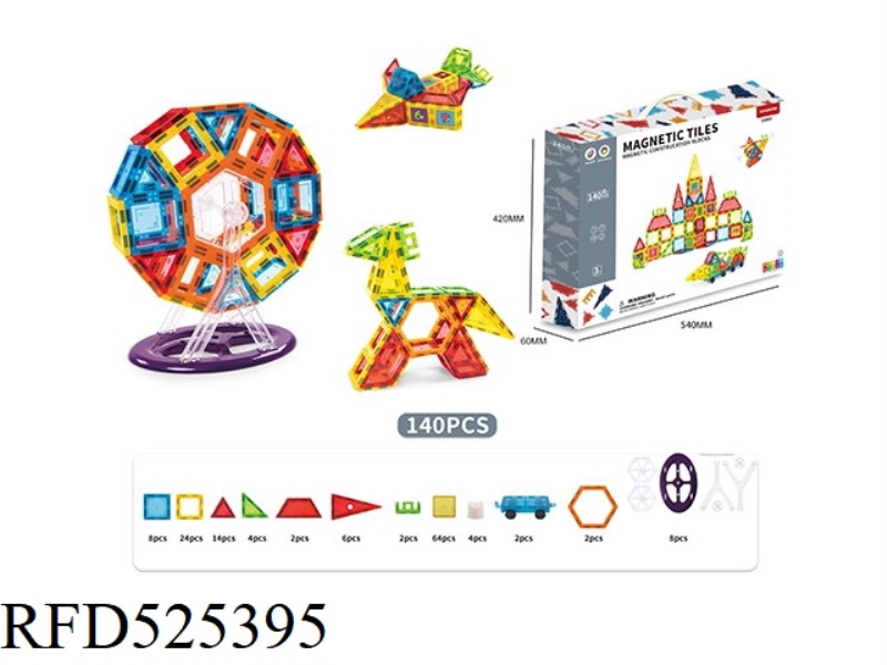 MEDIUM COLOR WINDOW MAGNETIC SHEET 140PCS