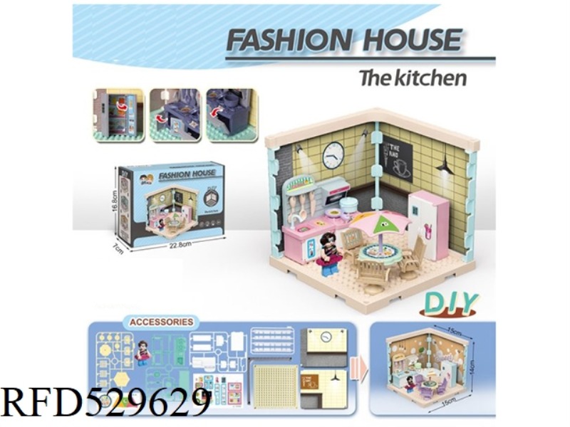 BUILDING BLOCKS PUZZLE HOUSE