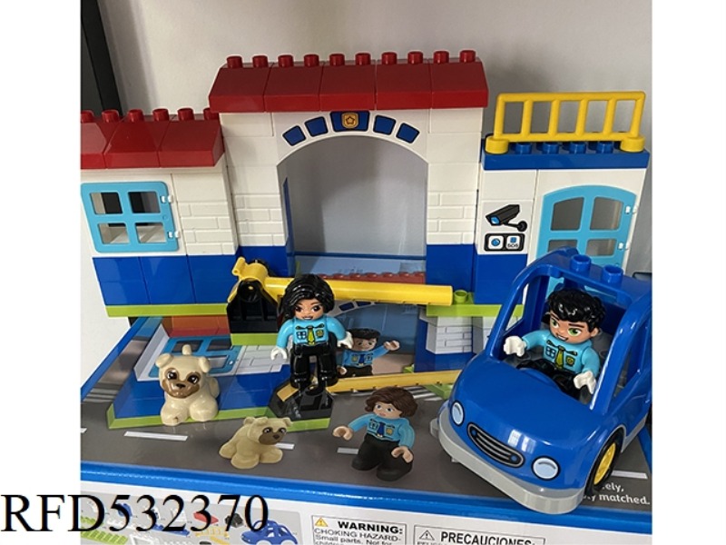 EWISE BUILDING BLOCKS - POLICE STATION SCENE (52PCS)