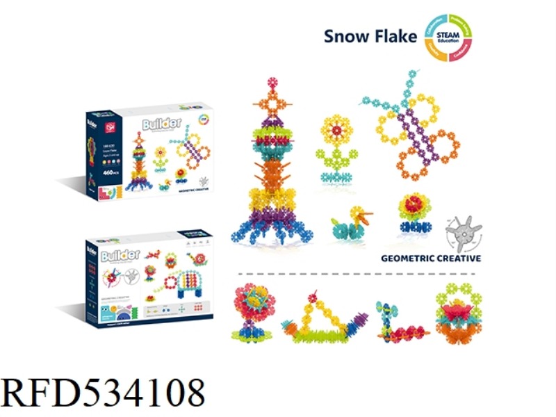CREATIVE SNOWFLAKE ABOUT 460 PIECES