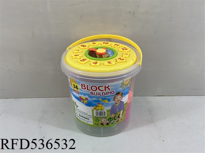 BLOCK NO. 4 HOUR CLOCK BUCKET (36PCS)