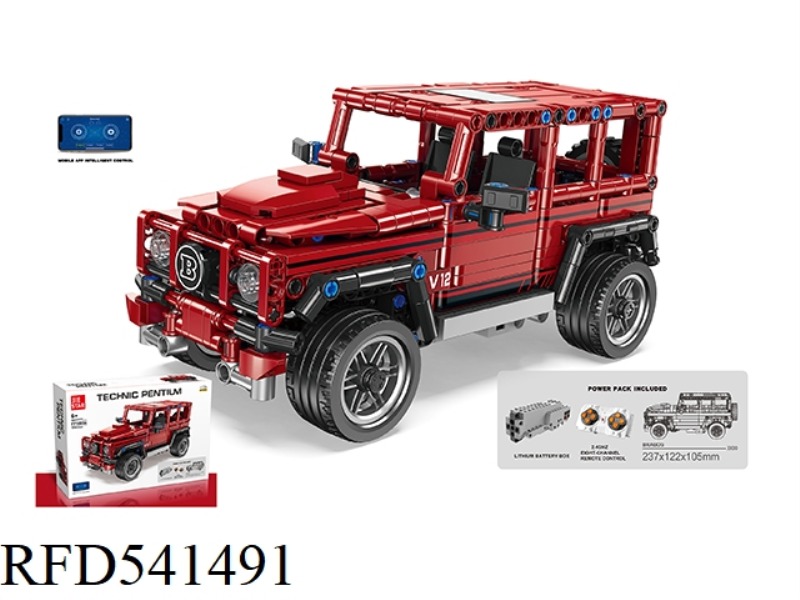 MERCEDES-BENZ BABOS RED (TWO-DRIVE) 2.4GHZ FOUR-CHANNEL REMOTE CONTROL, INTELLIGENT APP PROGRAMMING
