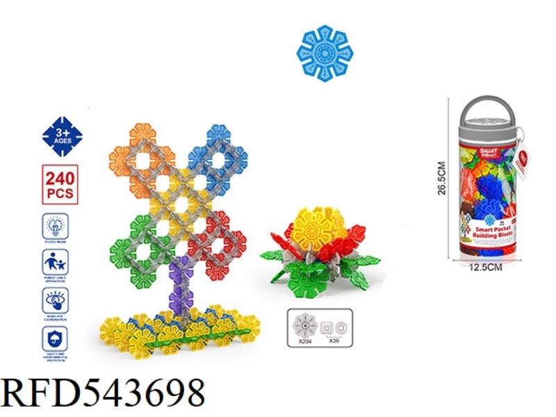 EIGHT SNOWFLAKES 240PCS