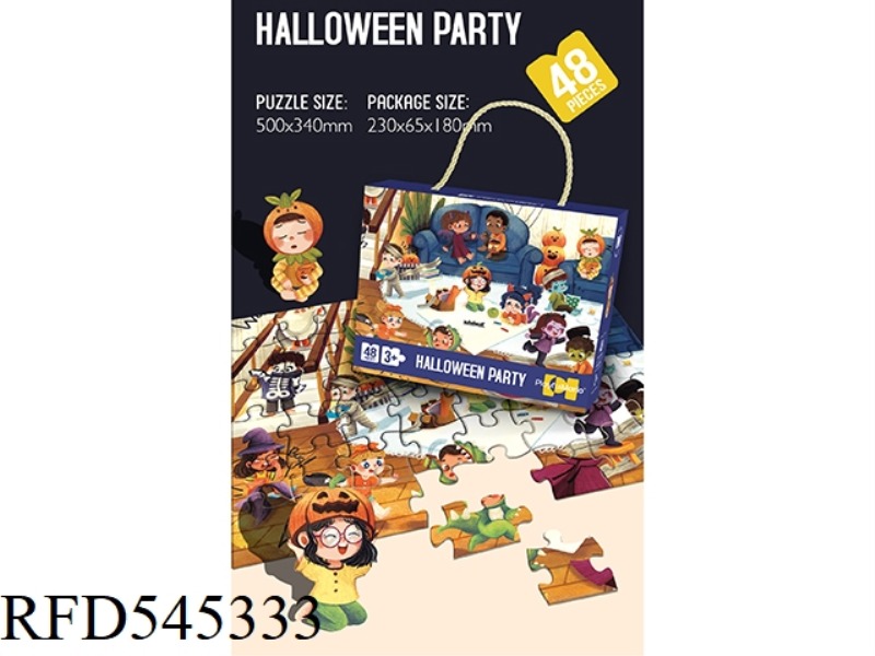 48 PUZZLE PIECES FOR HALLOWEEN