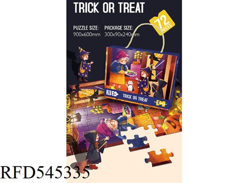 72 PUZZLE PIECES FOR HALLOWEEN
