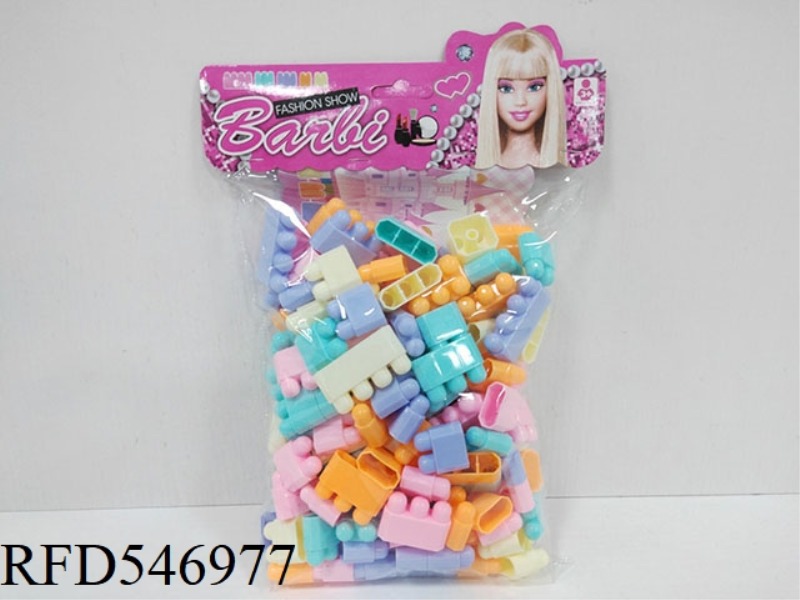 BARBIE BUILDING BLOCKS (200G /112 PIECES)