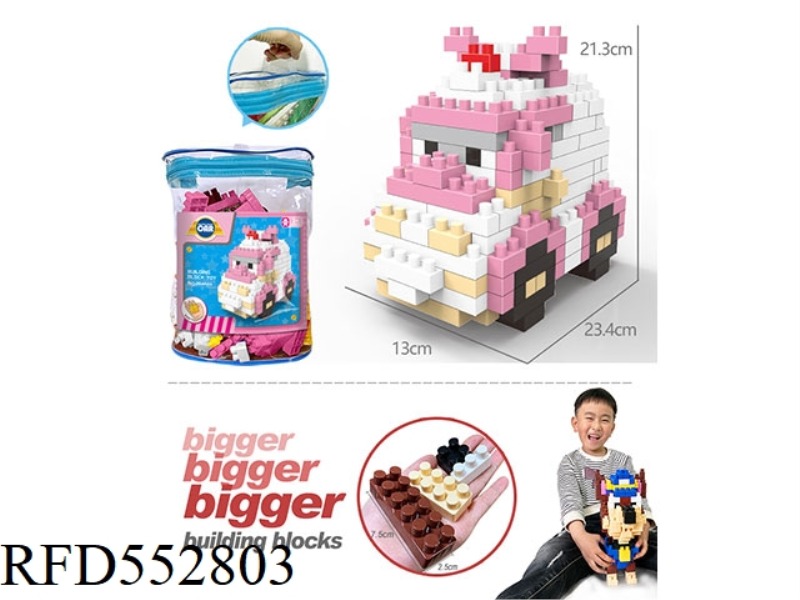 AMBULANCE LARGE PARTICLE BUILDING BLOCKS SCIENCE EDUCATION EDUCATION GIFT ASSEMBLING TOYS (220PCS)