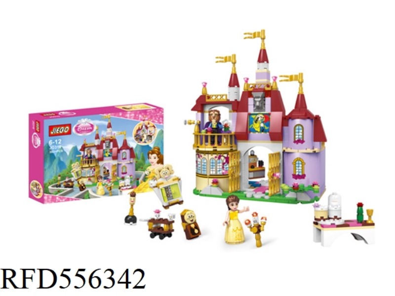 PRINCESS BELLE'S MAGIC CASTLE BLOCK SET 383PCS