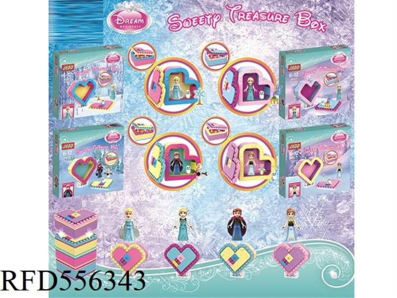 GIRLS BUILDING BLOCKS 4 MIXED SET 93+PCS