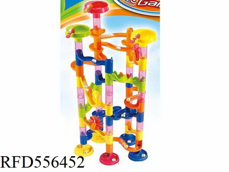 INTELLIGENCE TRACK BALL BUILDING BLOCKS (74PCS)