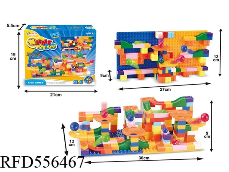2 IN 1 PUZZLE SLIDE BLOCKS (172PCS)