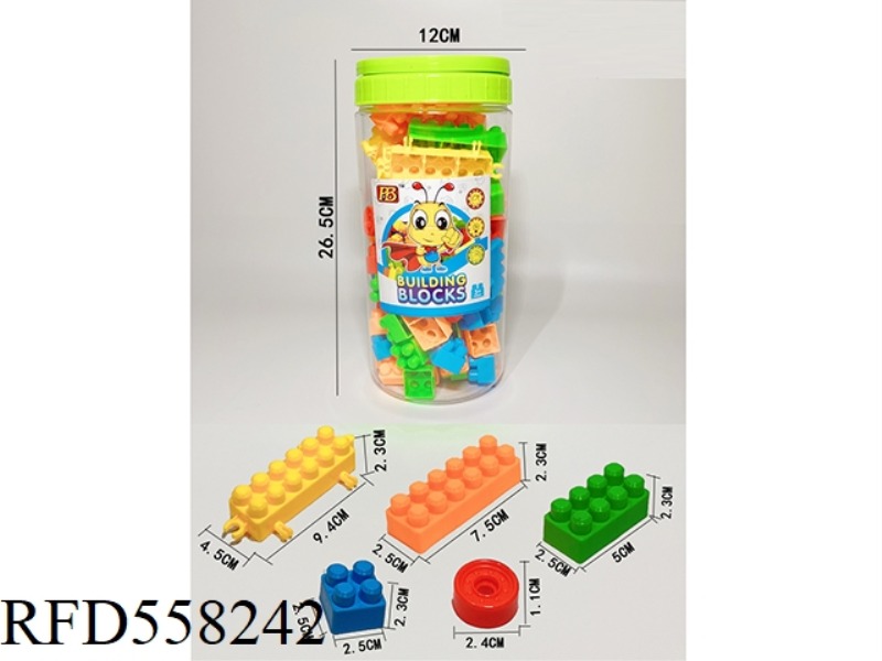 EDUCATIONAL BUILDING BLOCKS 87PCS