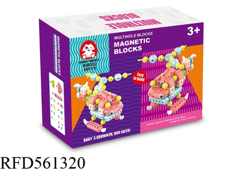 MAGNETIC BUILDING BLOCKS 108PCS