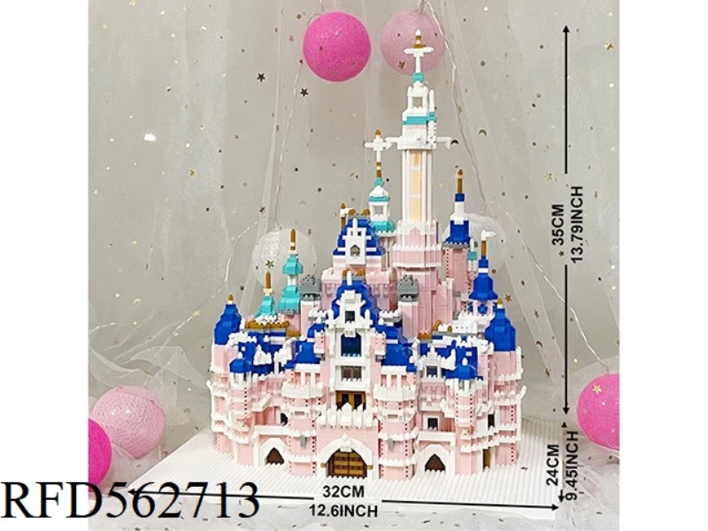 SUPER SIZE PINK DREAM CASTLE 6300PCS