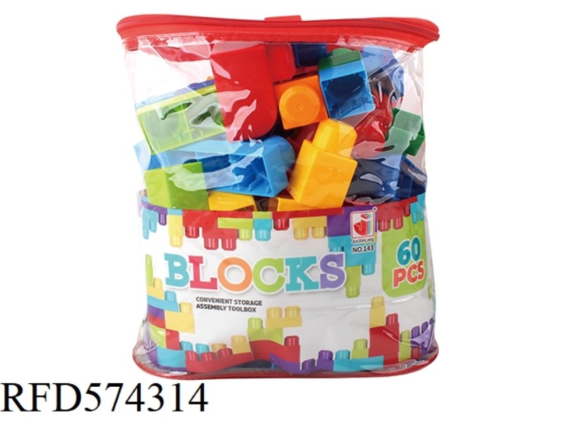 PUZZLE LARGE PARTICLE BUILDING BLOCKS 60PCS