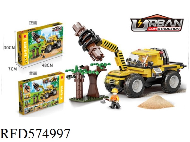 ENGINEERING SERIES - GRASPING WOOD CAR 367PCS