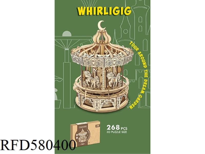 3D WOODEN PUZZLE CAROUSEL