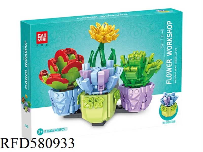 FLOWER WORKSHOP - 4 KINDS OF SUCCULENT BUILDING BLOCKS