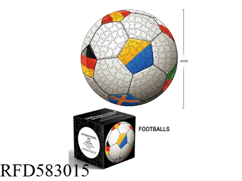 168 SQUARE PUZZLE PIECES - FOOTBALL