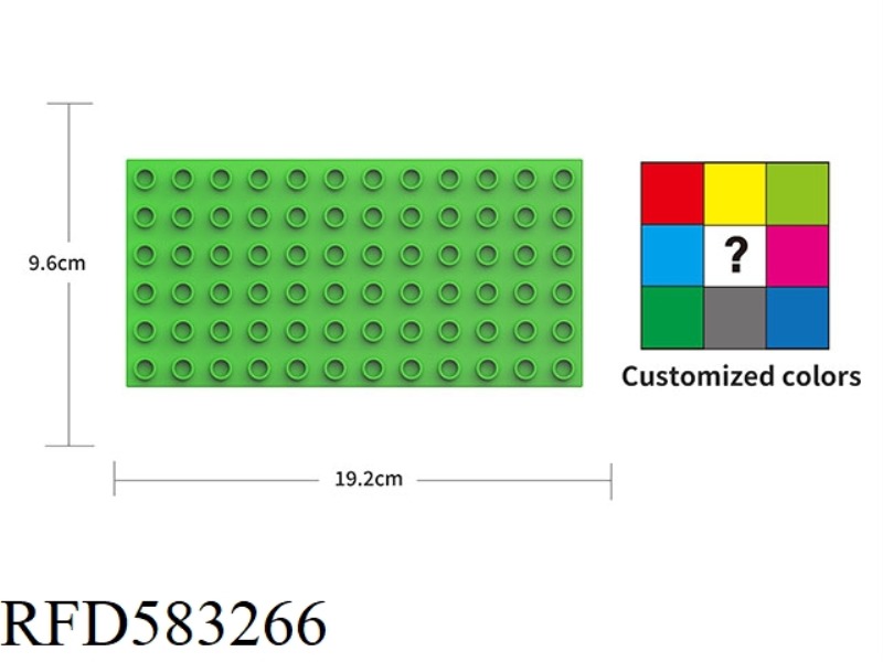 RIGHT ANGLE BASEPLATE 6X12 BASEPLATE COUNT 72 POINTS