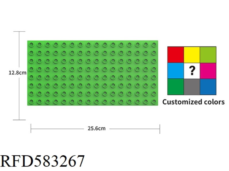 RIGHT ANGLE BASEPLATE 8X16 BASEPLATE COUNT 128 POINTS