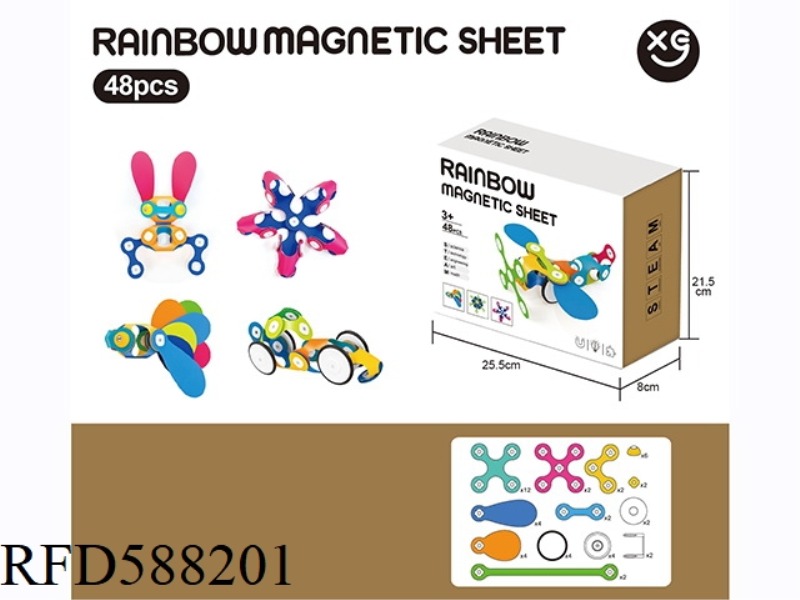 RAINBOW MAGNETIC SHEET -48PCS
