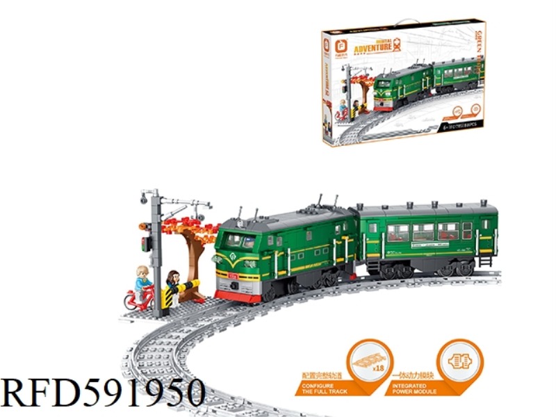 GREEN LEATHER TRAIN