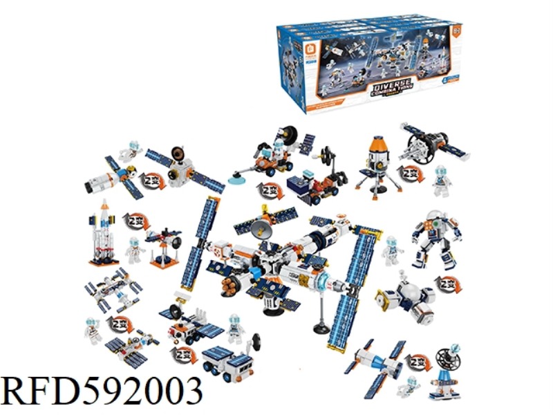 SPACE RESEARCH STATION (8 SMALL BOXES / DISPLAY BOXES, A TOTAL OF 24 DISPLAY BOXES)