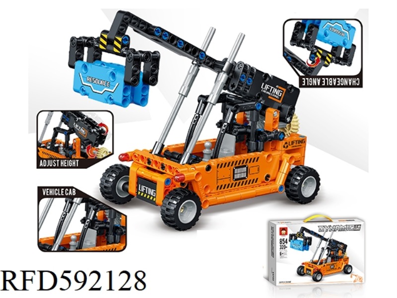 320+PCS INDUSTRIAL CRANE WITH NEW ASSEMBLED BUILDING BLOCKS AND TECHNOLOGY PARTS ENGINEERING SERIES.