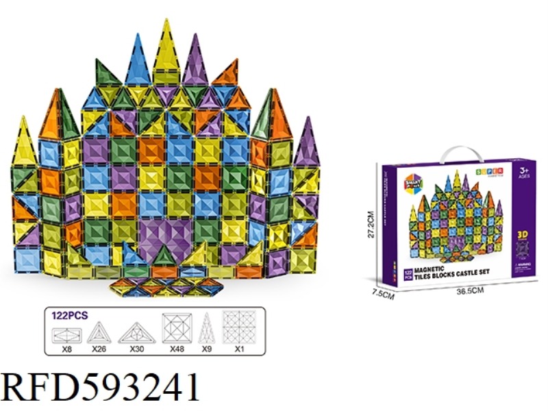 7.5CM DRILLING SURFACE 3D MAGNETIC SHEET -122PCS