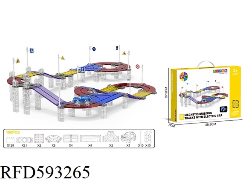 ELECTRIC TRACK MAGNETIC SHEET -190PCS
