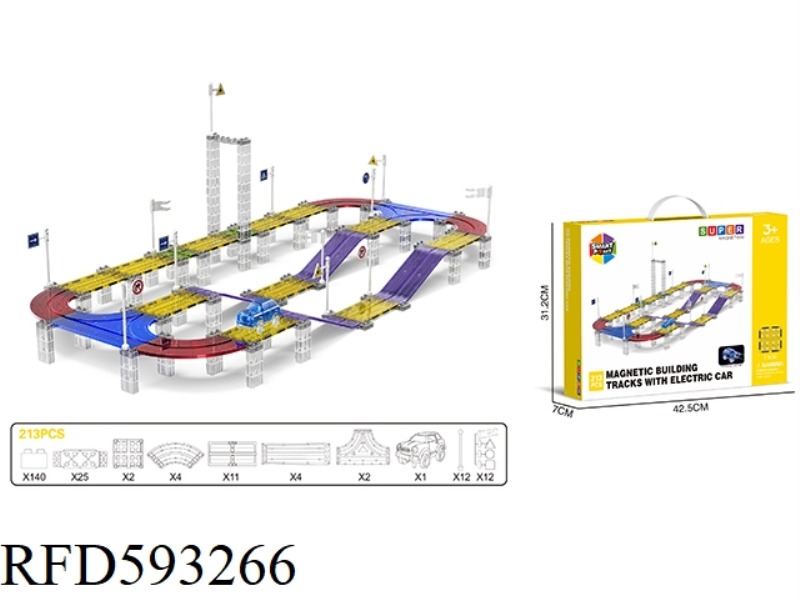 ELECTRIC TRACK MAGNETIC SHEET -213PCS