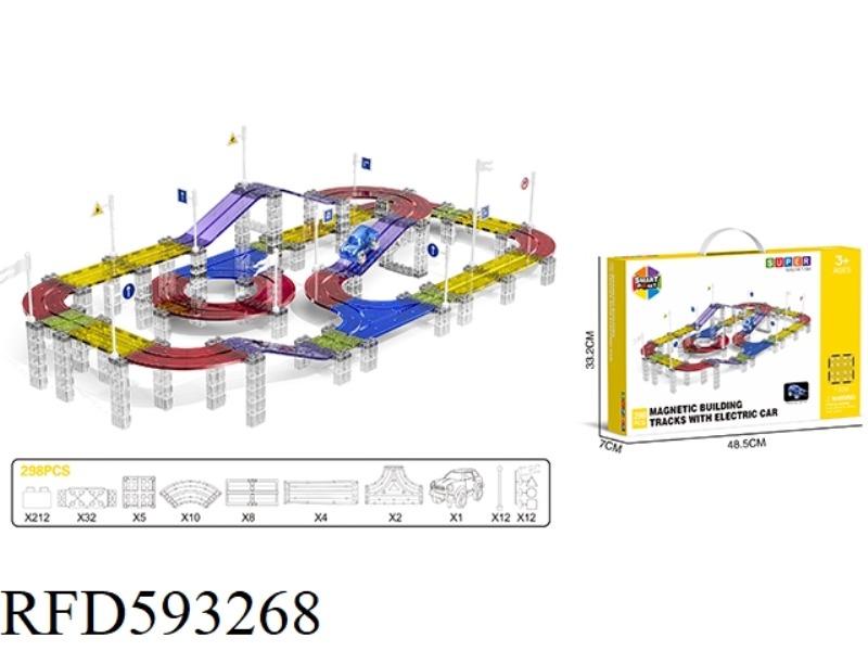 ELECTRIC TRACK MAGNETIC SHEET -298PCS