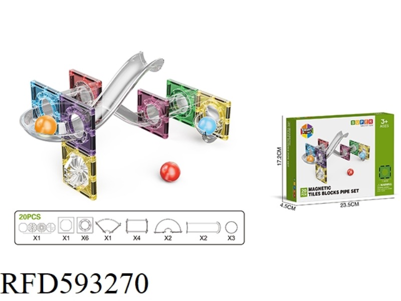 BRIGHT 7.5CM PIPELINE MAGNETIC SHEET -20PCS