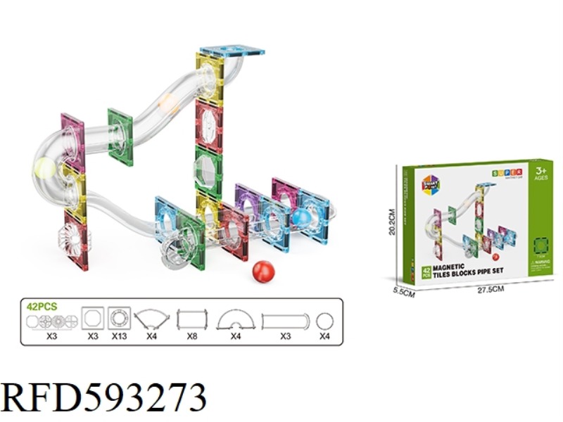 BRIGHT 7.5CM PIPELINE MAGNETIC SHEET -42PCS