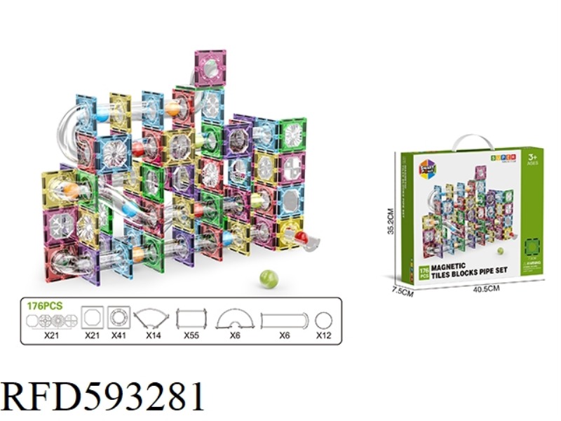 BRIGHT 7.5CM PIPELINE MAGNETIC SHEET -176PCS