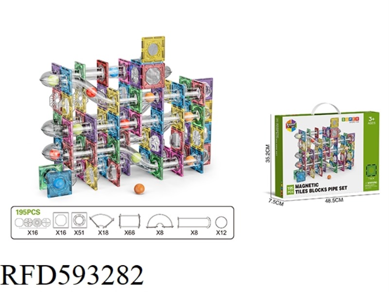 BRIGHT 7.5CM PIPELINE MAGNETIC SHEET -195PCS